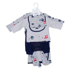ENSEMBLE 7 PIÈCES BÉBÉ - GRIS