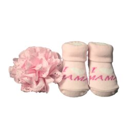 ENSEMBLE CHAUSSONS ET BANDEAU LOVE