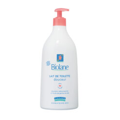 Lait de toilette doux Biolane sans rinçage – peau sensible de bébé