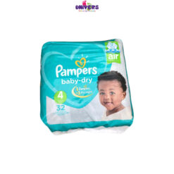 COUCHES PAMPERS N°4 - 32 PCS