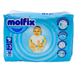 Molfix Couches Taille 3 (4–9 kg) – 36 couches