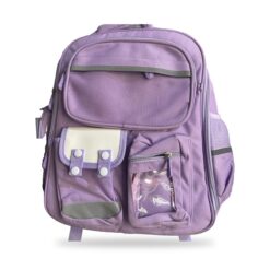 Sac à dos violet à poches multiples