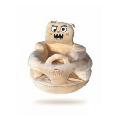 Fauteuil bébé en peluche – siège d'assise avec poignée, 4 coloris