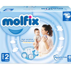 Couches Molfix Taille 2 (N°2, 3 à 6 kg) – paquet de 80