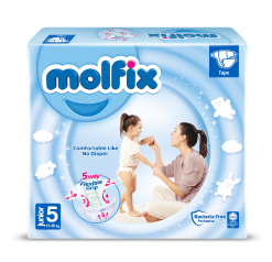 Couches Molfix Taille 5 (N°5, Junior) – paquet de 48