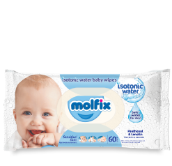 Lingettes Molfix Sensitive Skin isotoniques – paquet de 60 au panthénol et lanoline