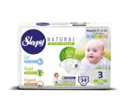 Couches Sleepy Natural Taille 3 (N°3, 4 à 9 kg) – paquet de 68